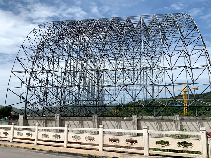 沛縣山寨礦儲煤棚網架